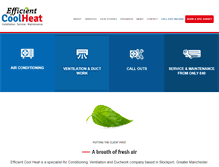 Tablet Screenshot of efficientcoolheat.com